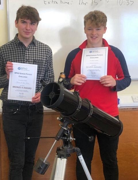 Huish Students Achieve Excellence in Physics Challenge