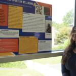 Student with poster