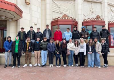 A group of business students at Disneyland Paris.