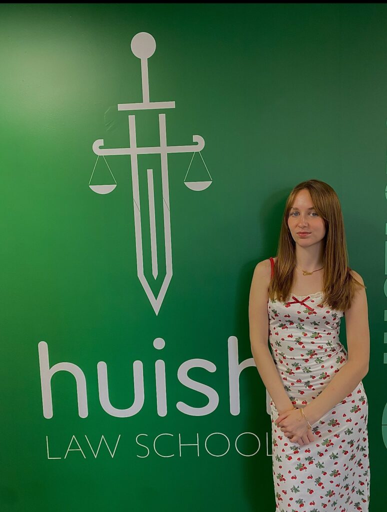 Esme besides Huish Law School Logo
