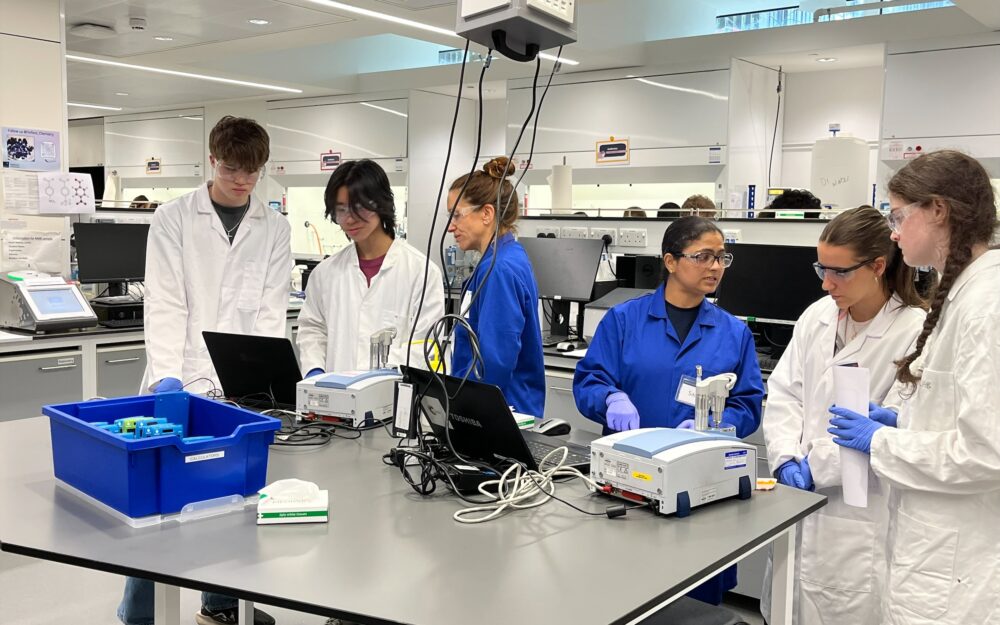 Students in a lab
