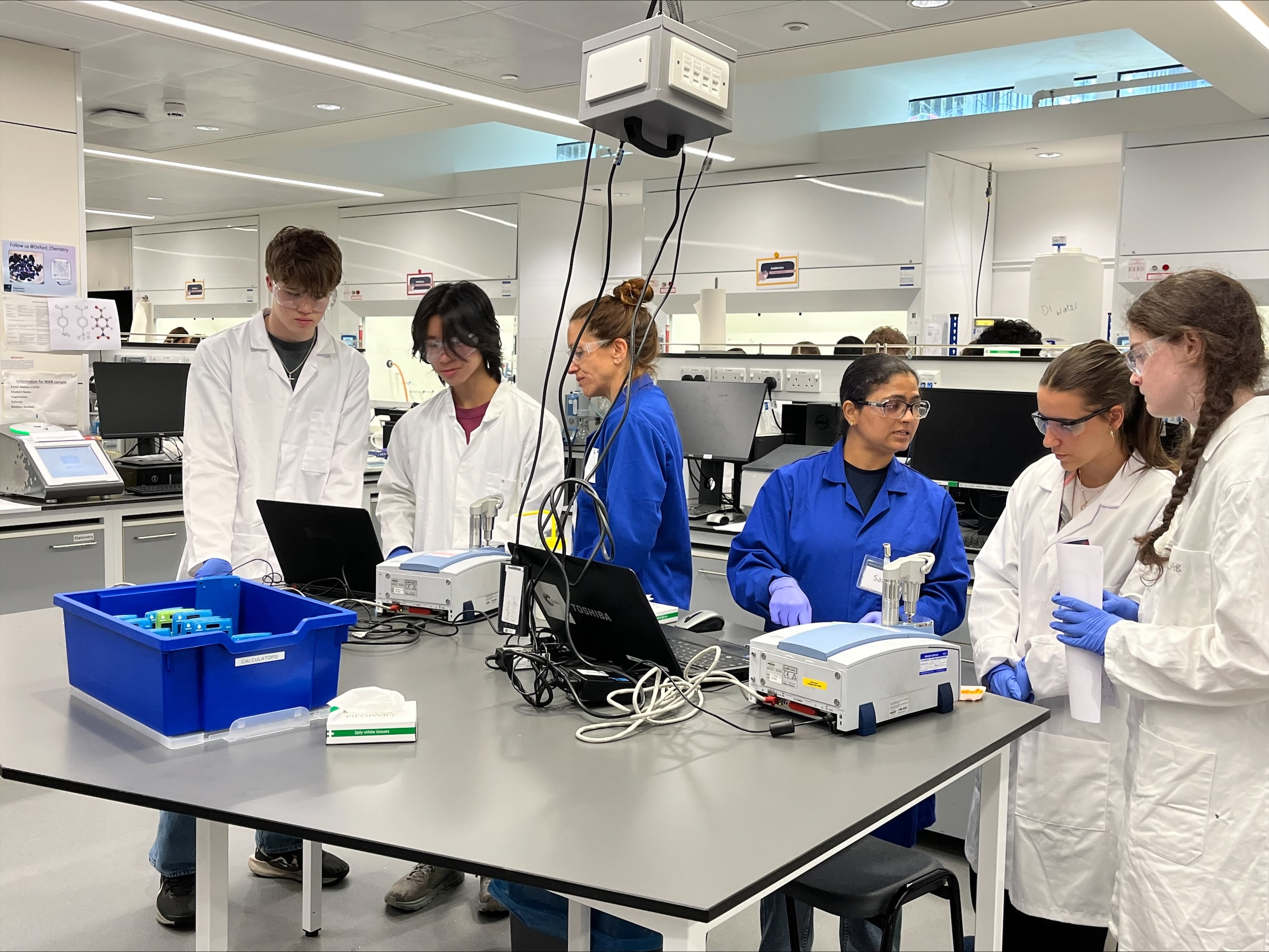 Students in a lab