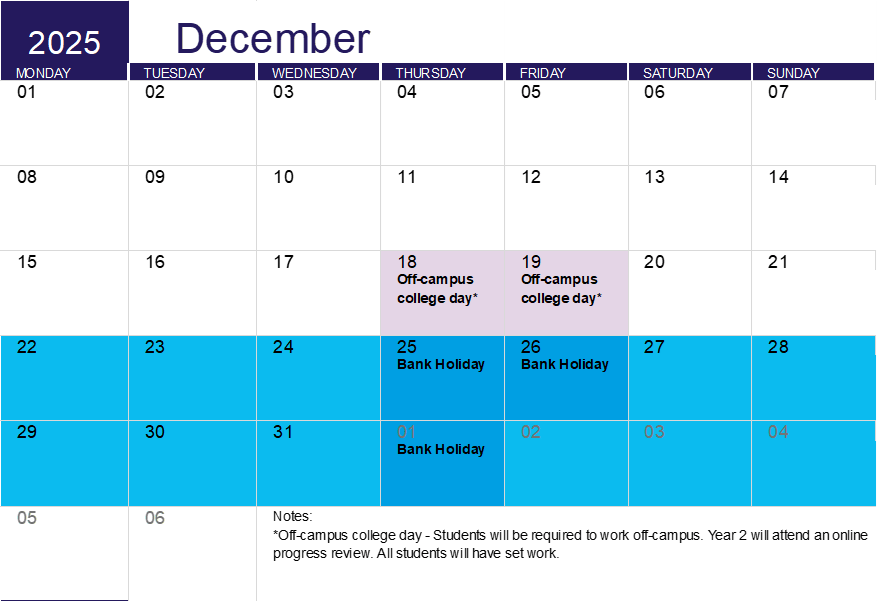 December 2025 Calendar