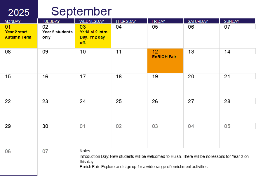 September 2025 Calendar