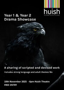 Drama Showcase poster - image of a crow.