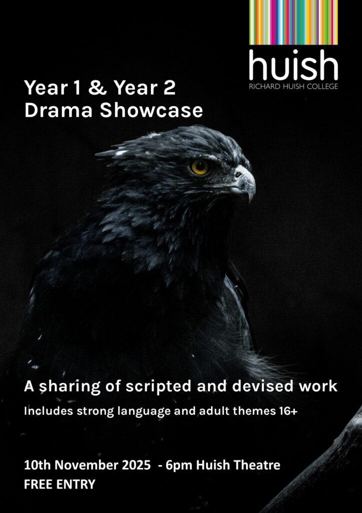 Drama Showcase poster - image of a crow.
