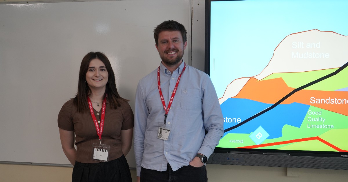 Two visiting employers