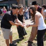 People doing magic tricks