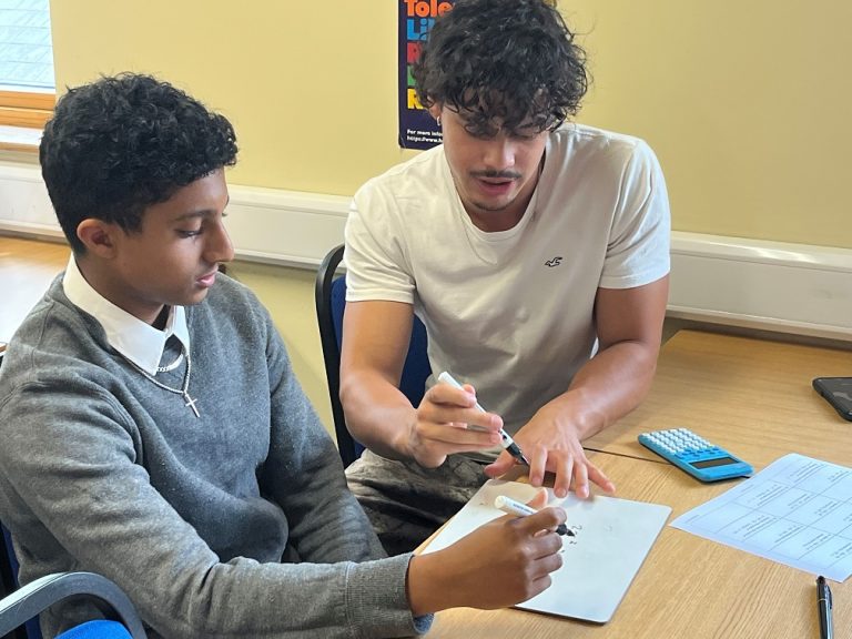First year student being advised by second year student